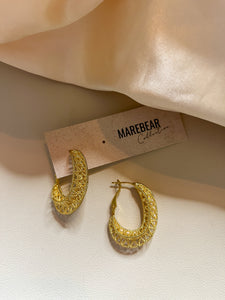 “Living Large” Gold Hoops