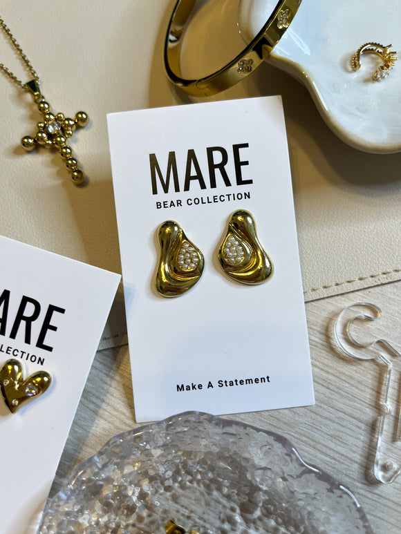 “Pear Me” Gold Studs