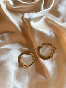 “Lily” Gold Hoops