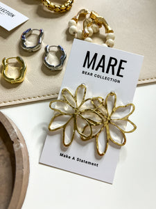 “See Me Bloom” Gold Studs