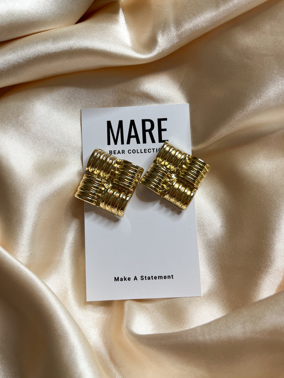 “Embrace The Light” Gold Studs