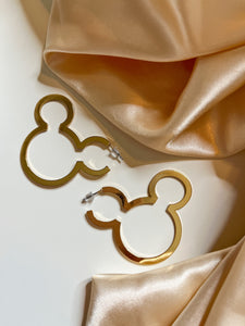 “Magic Kingdom” Gold Hoops