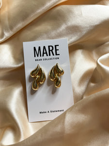 “Cry Me A River” Gold Studs