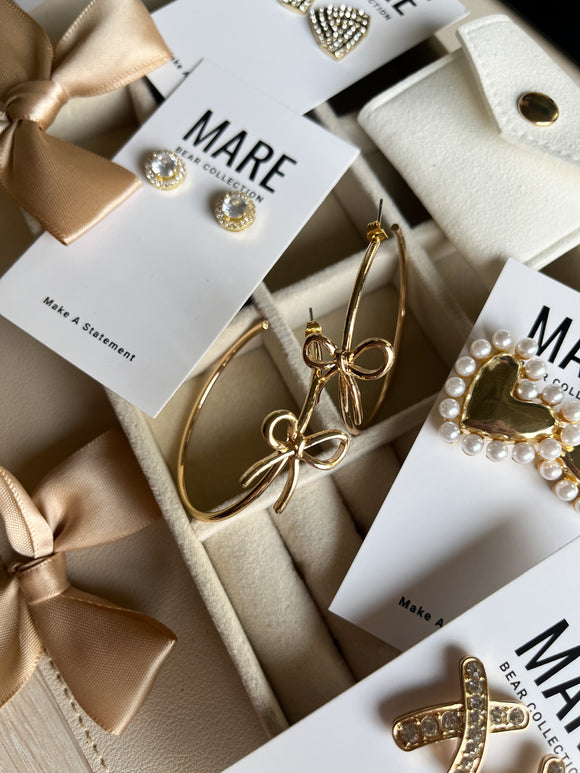 “Sylvia” Gold Hoops