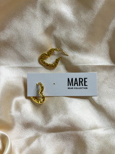 “Love Me Always” Gold Hoops