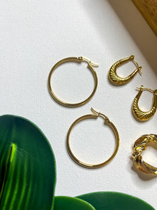 “My Everyday” Gold Hoops