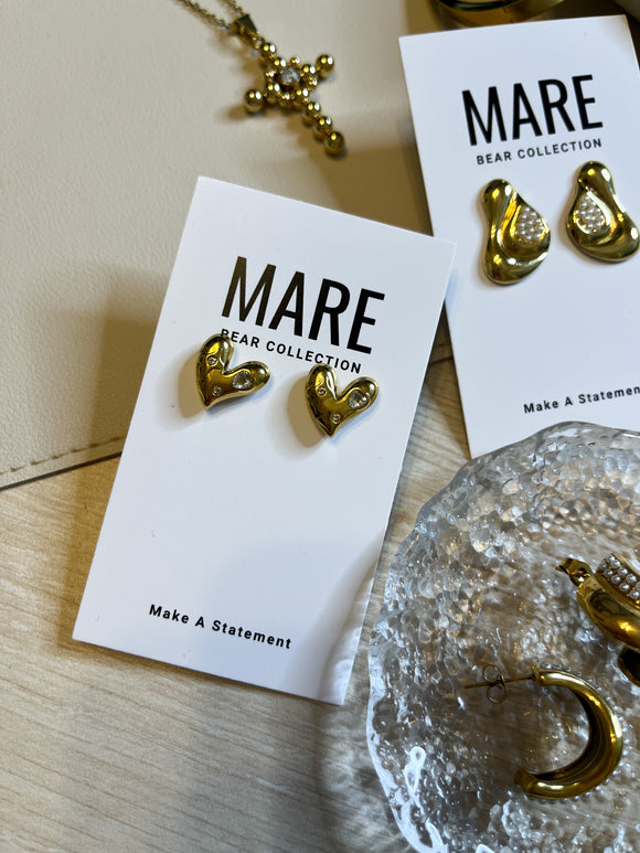 “Love Me” Gold Studs