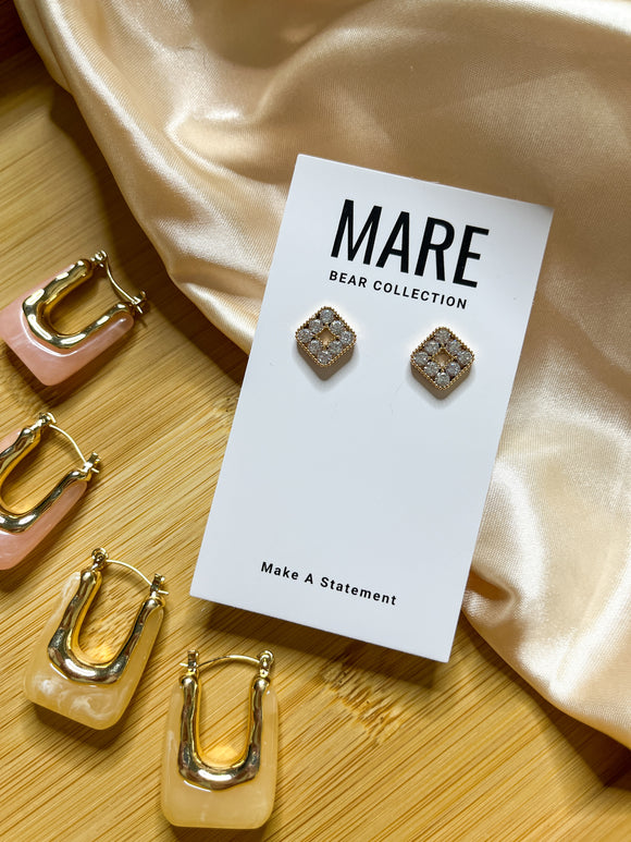 “Perfect Match” Gold Studs