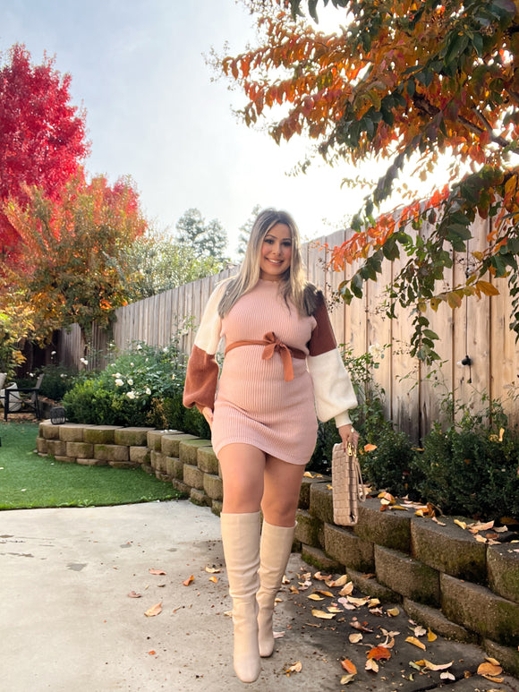 “Fallin’ in Love” Sweater Dress