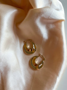 "Miami Life" Gold Hoops