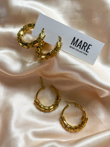 “Power Hour” Gold Hoops