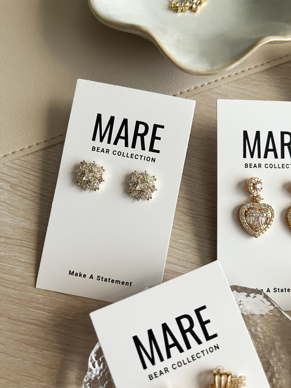 “Makenzie” Gold Studs