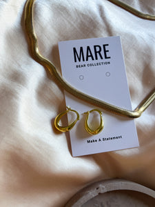 “The First Move” Gold Hoops