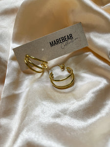 “Clarissa” Gold Hoops