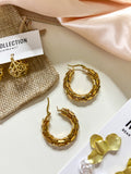 “Power Hour” Gold Hoops