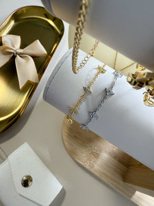 “Enjoy The Moment” Rhinestone Bracelet