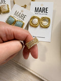 "VIP Pass" Gold Hand Ring