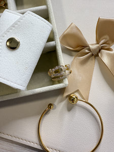 "Vino Vibes" Gold Hand Ring