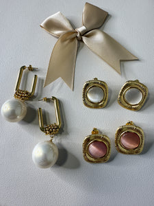 "When Im Rome" Gold Studs