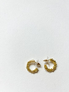 "Main Topic" Gold Hoops