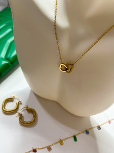 "Double the Love" Gold Necklace